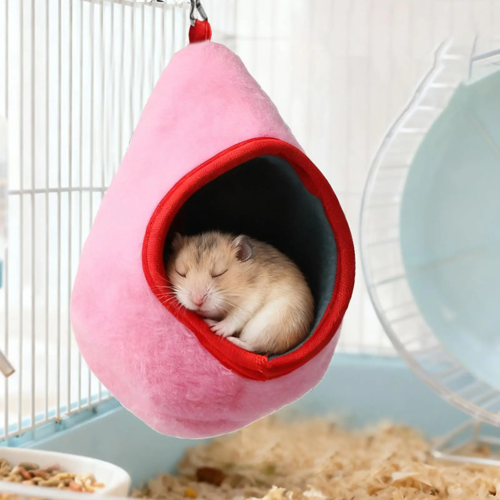 

Hangable Hamster Hammock Cage Accessory Small Pet Squirrel Hammock For Enrichment Relaxing Sleeping Indoor Outdoor Tiny Pet