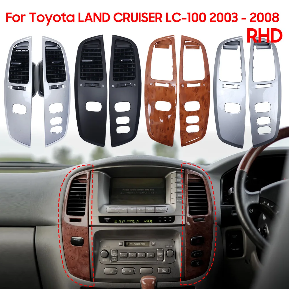 

RHD For Toyota Land Cruiser LC-100 2003-2008 FJ100 Ujz100 Car Interior air Vent Outlet Dashboard Air Fresh Window Vent Panel