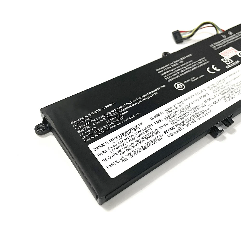 7XINbox L18D4PF1 L18M4PF1 15.36V 4425mAh 69Wh Laptop Battery For Lenovo Yoga C940-15IRH IdeaPad S740-15IRH Series