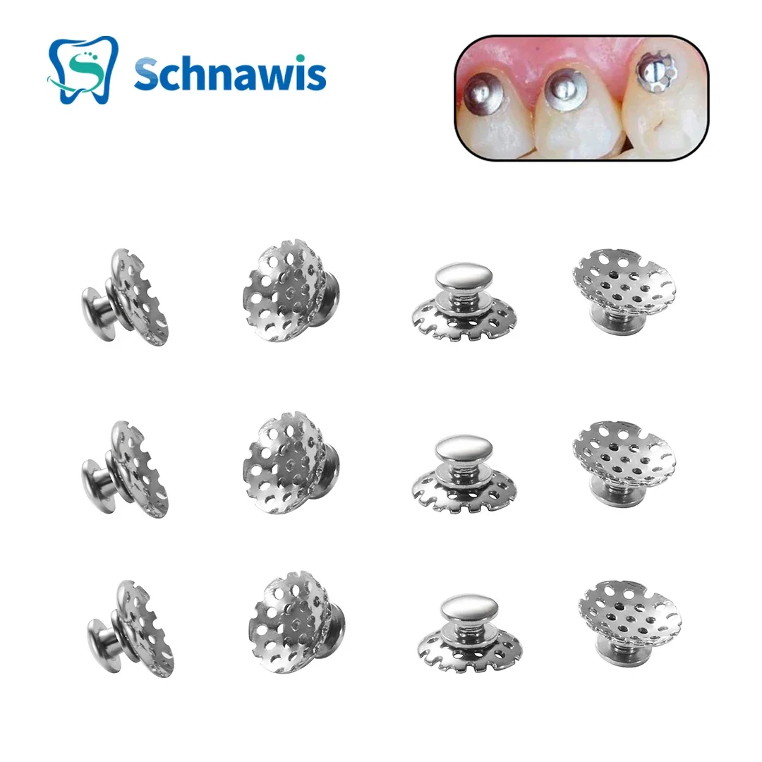 10Pcs Dental Orthodontic Bite Turbo Bite Opener Bondable Hinge Tongue Tamer Lingual Button Traction Hook Odontologia Accessories