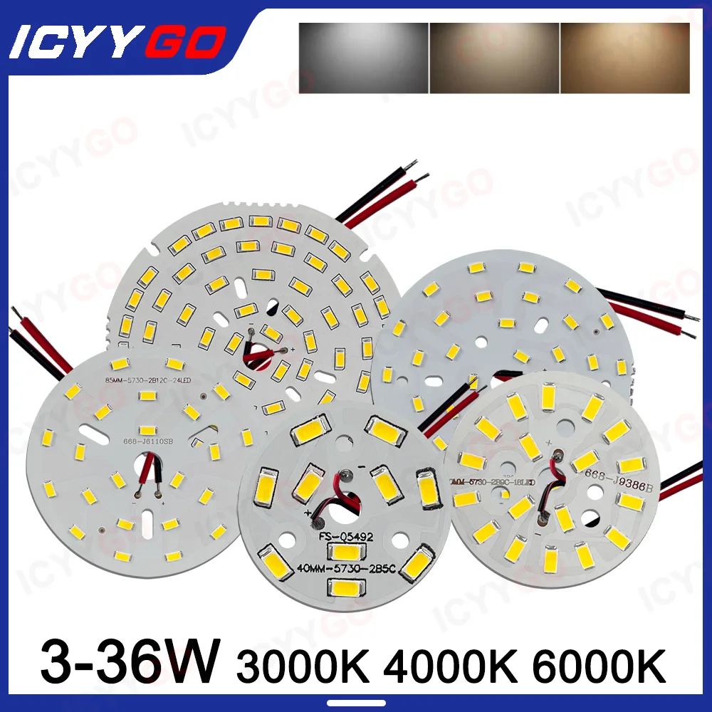 

LED Light Panel 18W 12W 50W 3W 15W 5W 24W 7W 9W 50W SMD5730 Light Panel PCB With LED For DIY Ceiling Light LED Bulb