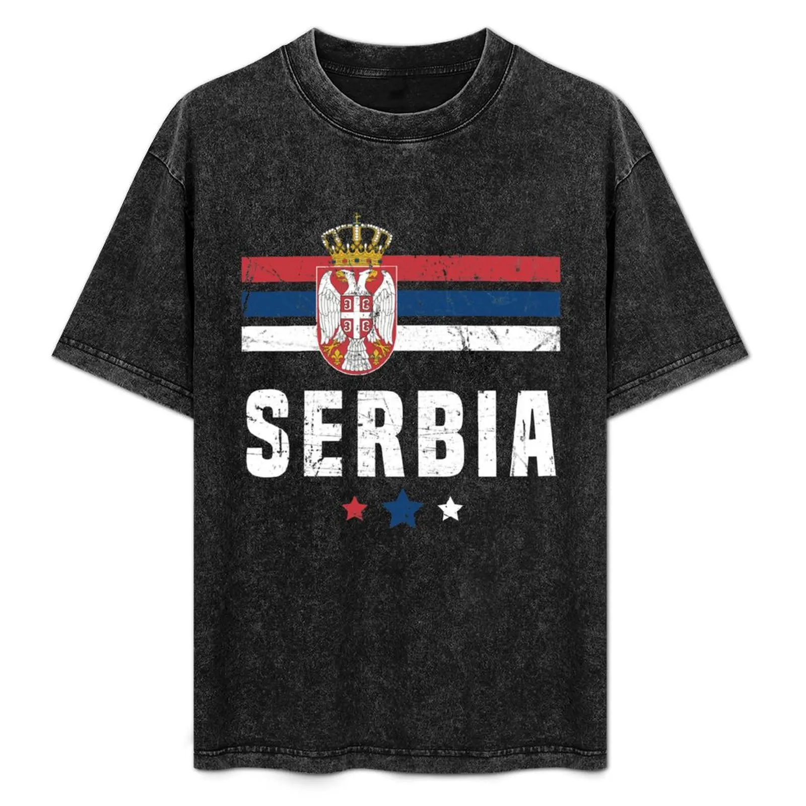 

Serbia Flag Serbian Apparel T-Shirt oversized oversized t shirt compression shirt men