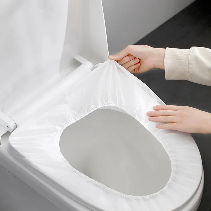 5/10pcs Disposable Toilet Seat Cover WC Toilet Mat Biodegradable Travel Camping Hotel Toilet Paper Pad Bathroom Accessories