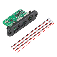 3.7V 6W Amplifier MP3 WAV Decoder Board 3.5mm Microphone Bluetooth-Compatible MP3 Player TF AUX USB Record FM Radio