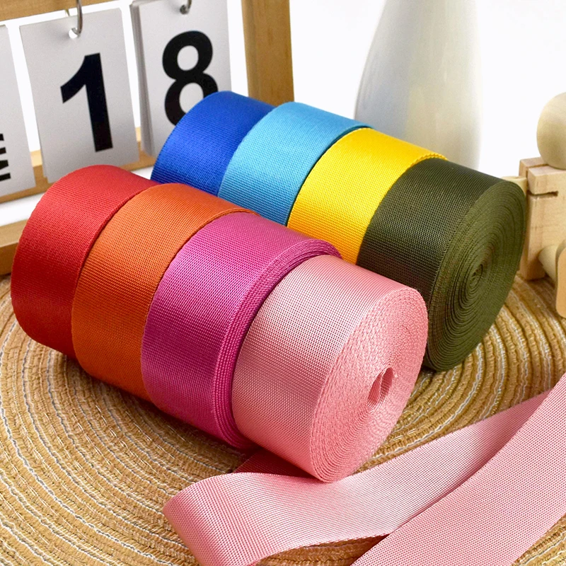 

Рулон нейлоновой стропы длиной 40 метров, ширина 20-50 мм, лента для ремней рюкзаков, ошейников для животных, ремней безопасности, тесьма, аксессуар для шитья своими руками