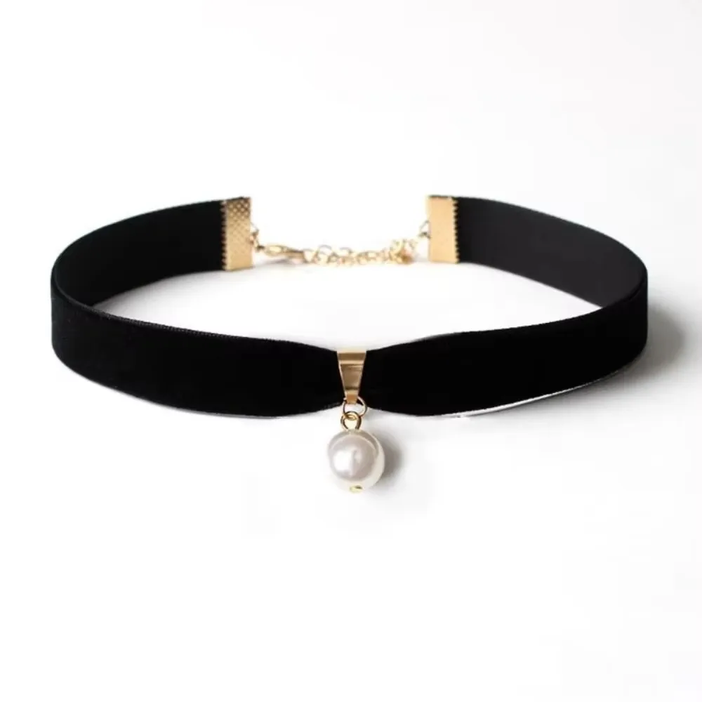 Anime My Dress Up Darling Kitagawa Marin Necklace Women Girls Cosplay Black Collar Pearl Pendant Choker Christmas Party Gifts