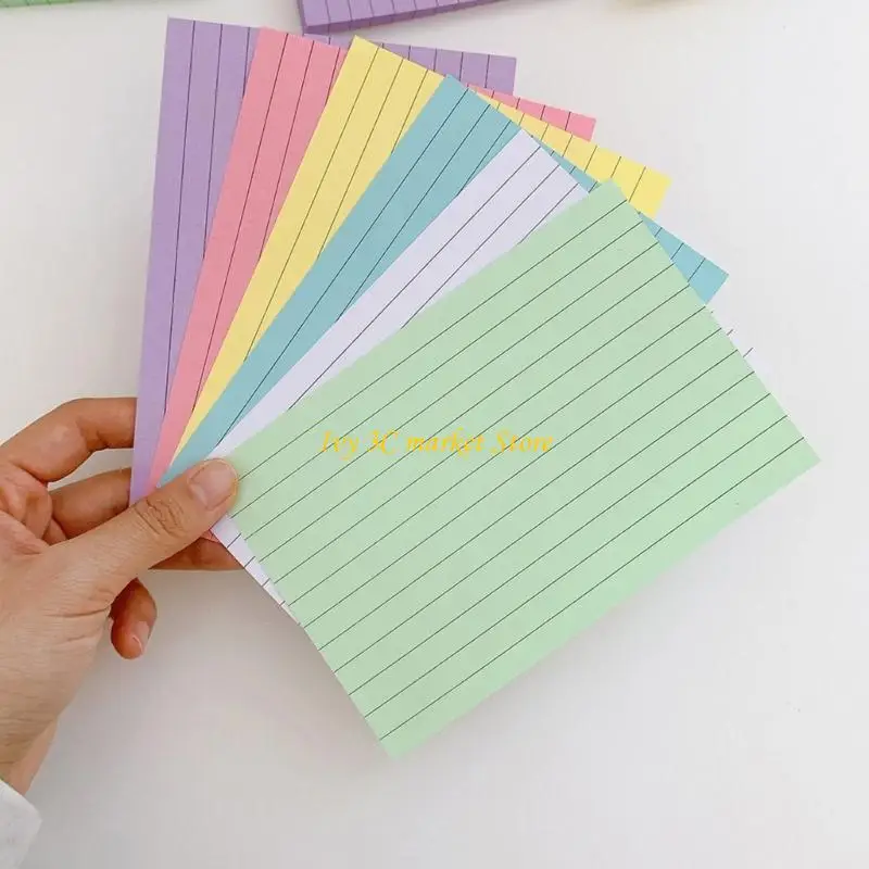 D7YC 900 Sheets Double Sided Ruled Note Paper Colorful Lined Notepads Memo Sheet For Daily Note Taking Office School Supplies