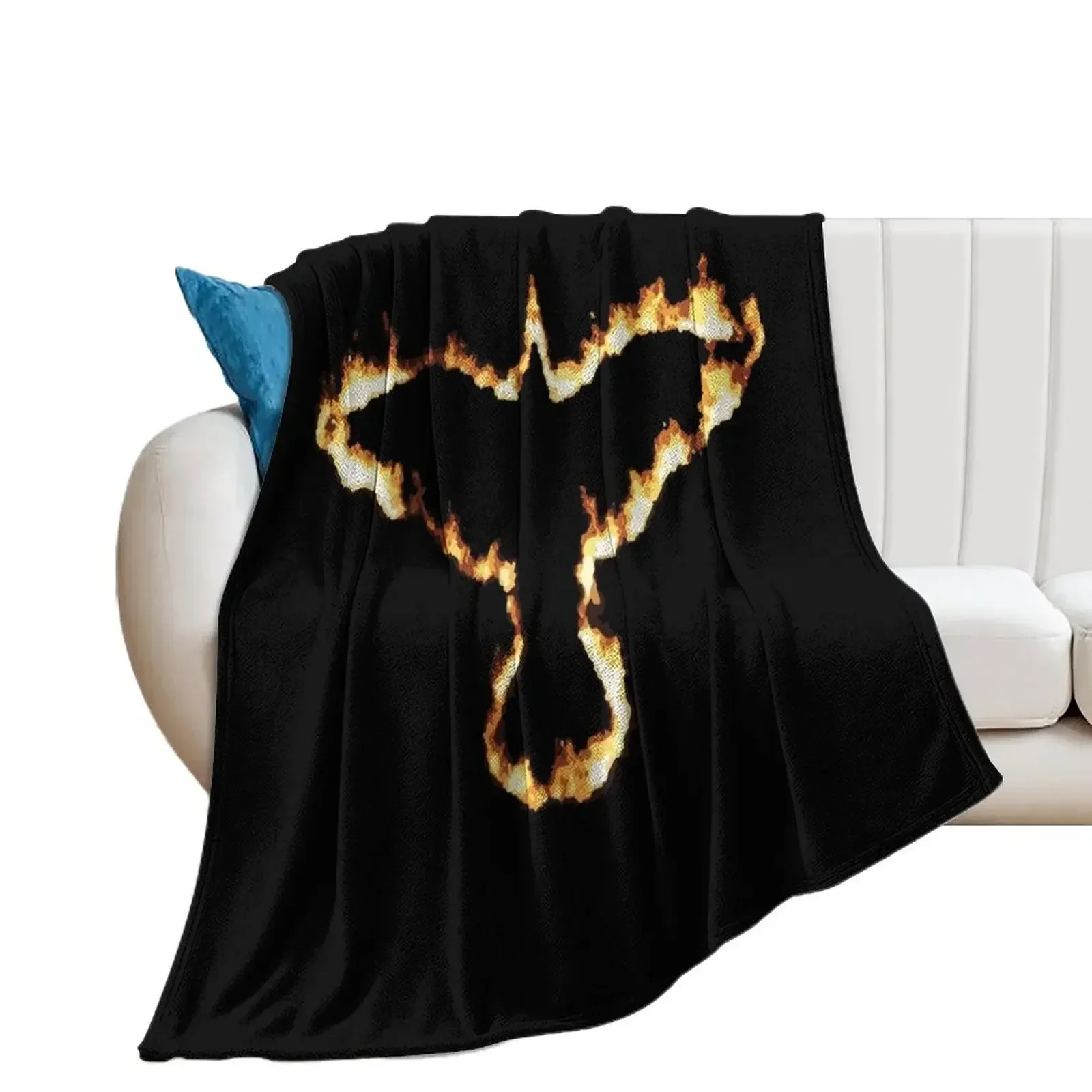 

fire crow Throw Blanket Luxury Thicken Soft Big Heavy Blankets