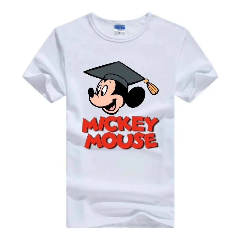 Mickey Mouse Family Disney Cartoon Shirt Child Tops Summer 90S Tees Woman Clothes Harajuku Streetwear Oversized Ladies Blouse