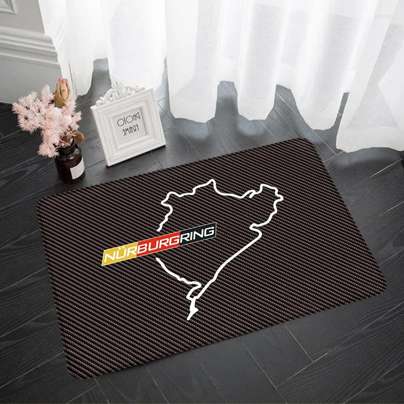 Entrance Doormat Racing Track Nurburgring Road Room Mat Carpets for Bathroom House Kitchen Carpet Foot Rug Home Decorative floor