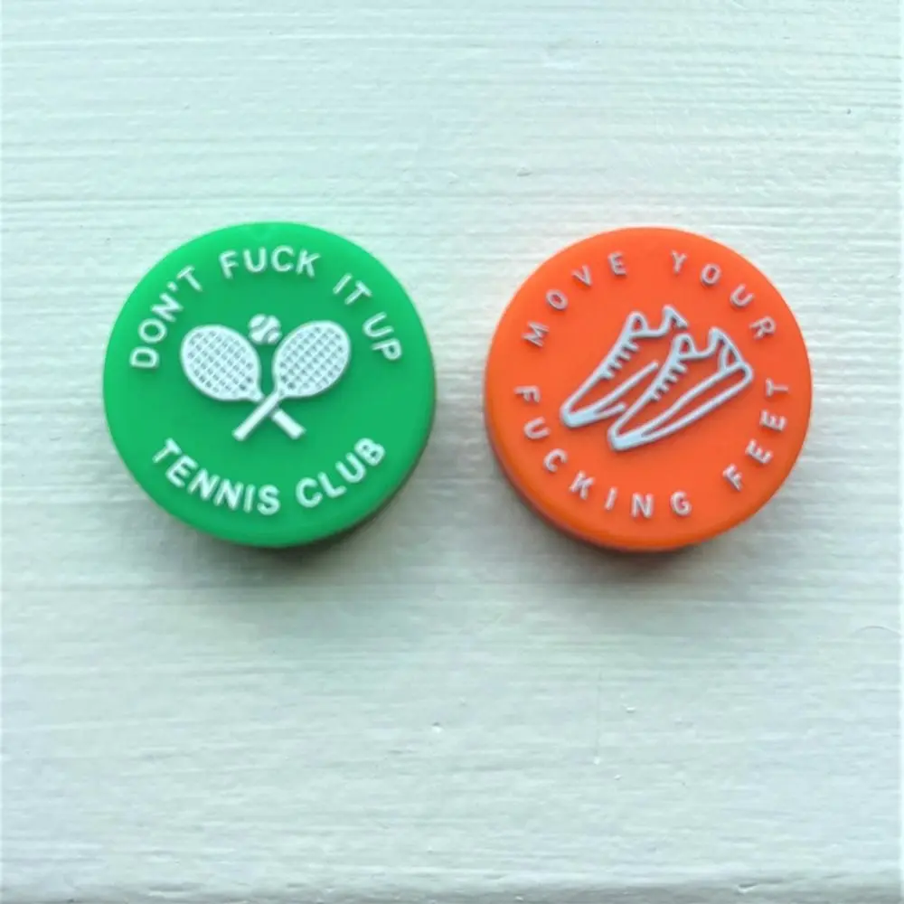 

Gift Fun Slogans Tennis Damper Silica Gel Damping Funny Tennis Vibration Dampener Round Shock Absorber Outdoor