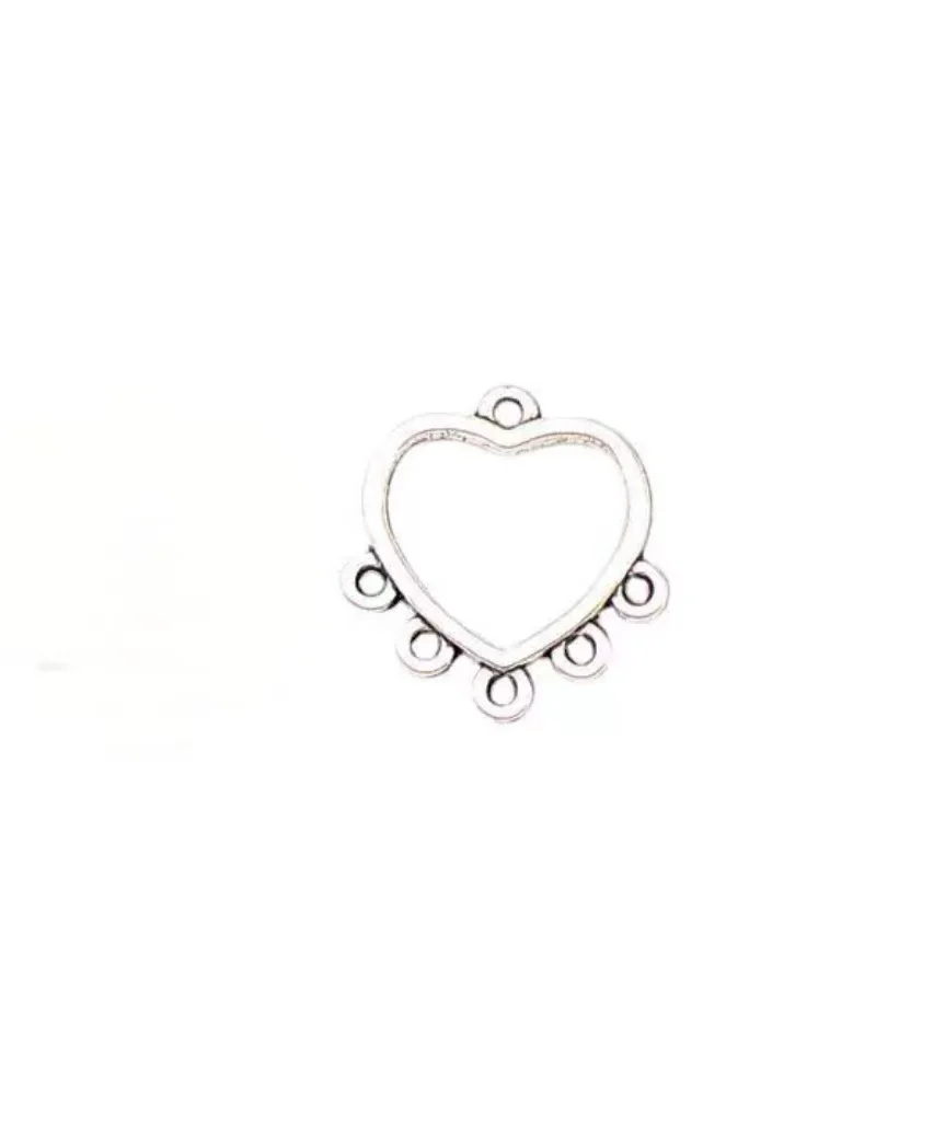

60pcs 15x14mm Zinc alloy metal tibetan silver plated connector T0221 for jewelry making
