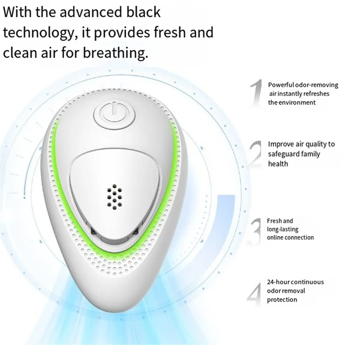 【BRILLIANT 】Plug in Air Ionizer,4 Pack Ion Pure 2-Speed Quiet Mini Negative Ionic Air Purifier,Odor Eliminator for Home Eu Plug