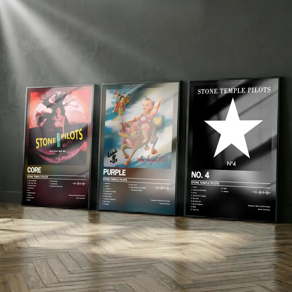 Stone T-Temple P-Pilots Poster-Album-Set, modernes Cover, Wandkunst für Zimmer, Leinwandgemälde, Kunstdruck, Heimwanddekoration, Bild, Geschenk