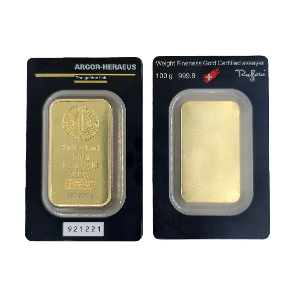 Nieuwe 2026 Paard 1oz Gouden Staafje Verguld Messing Staafjes Niet-Magnetisch Met Rode Zegel Verpakking Ambachten Voor Collectie Cadeau