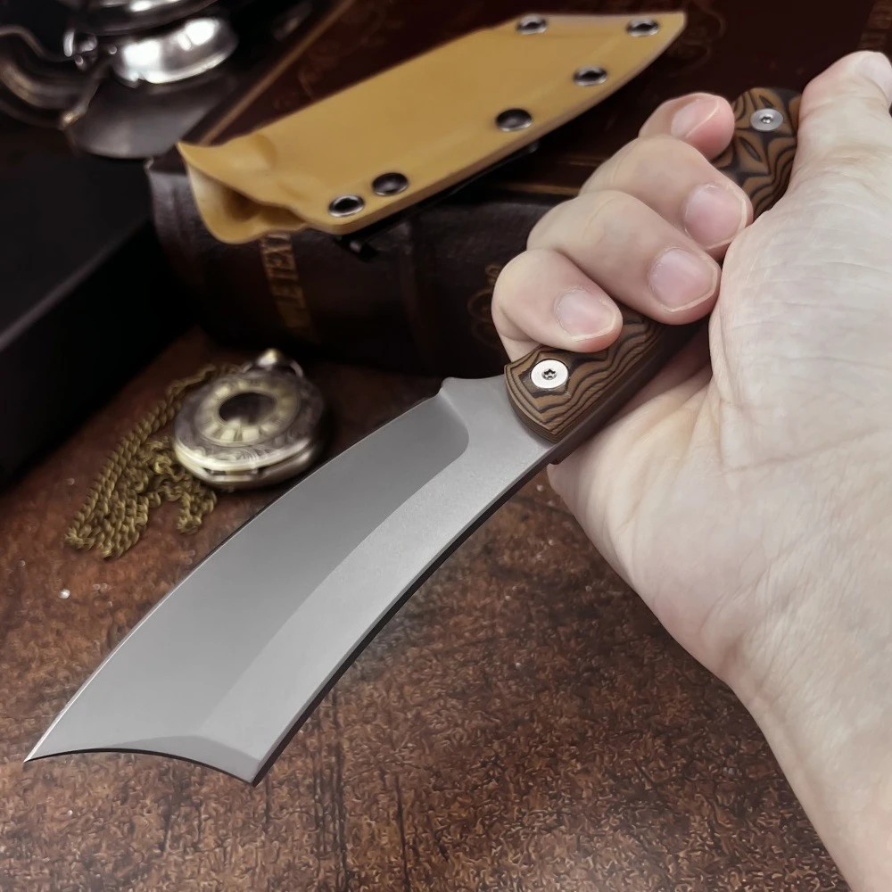 

2025 Survival Straight Fixed Knife 8Cr13MoV Blade G10 Handle Hunting Knives Combat Camping Knives Multipurpose Tactical Knives