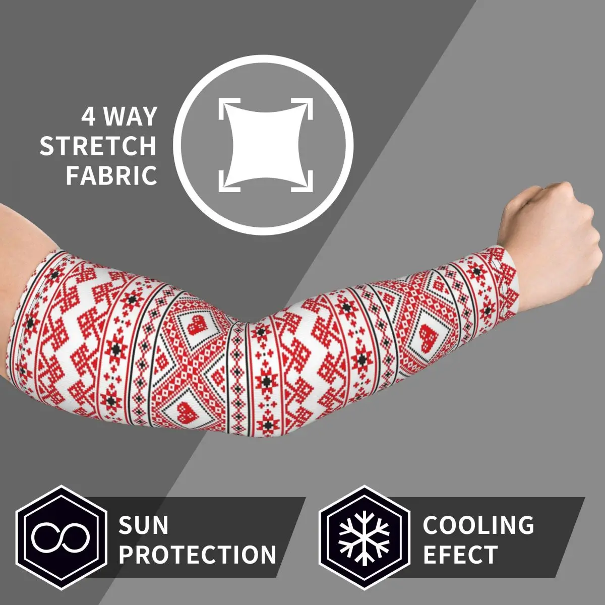 كرواتيا Hrvatska كرواتيا Hrv أكمام أذرع تبريد للرجال والنساء للحماية من الأشعة فوق البنفسجية وتغطية الوشم الرياضية والتبريد وركوب الدراجات #4