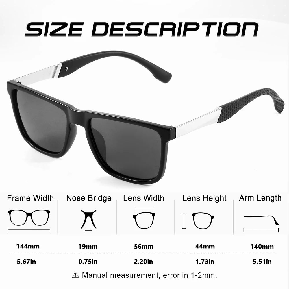 CRIXALIS 4 pezzi occhiali da sole polarizzati per uomo donna pesca guida golf specchio occhiali da sole neutri ombra antiriflesso UV400