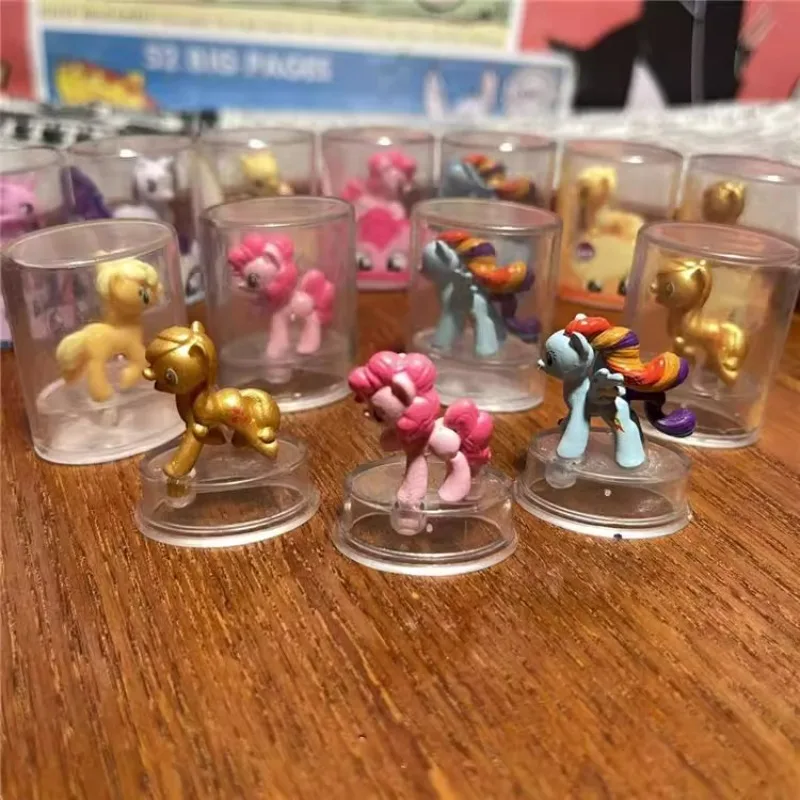 

Подлинные мини-игрушки My Little Pony Twilight Sparkle Pinkie Pie Rainbow Dash, милая миниатюрная настольная фигурка, коллекция