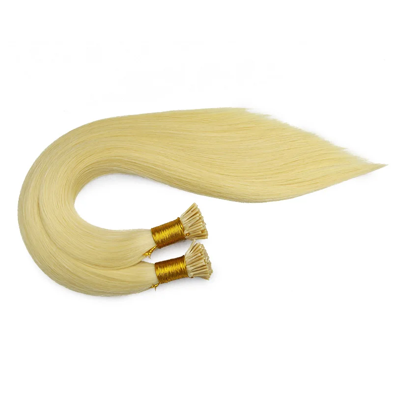 I Tip Hair Extensions Straight Brazilian Remy Human Fusion Hair Extensions For Salon 50strands/Set Capsule Keratin Natural Color