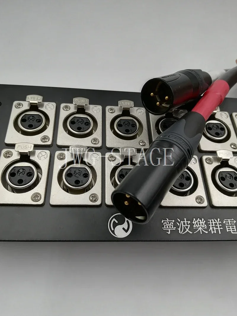 Way Recording Studio Dedicated XLR Junction Box - 20 Position XLR Wall Crossing Sound Box and Wall Crossing Panel