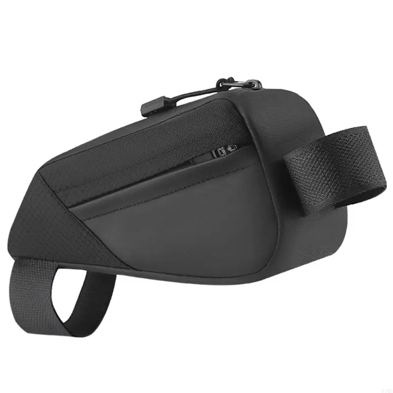 340F Bicycles Front Handlebar Strap-On Saddle Bag Cycling Bike Storage Tube Bag