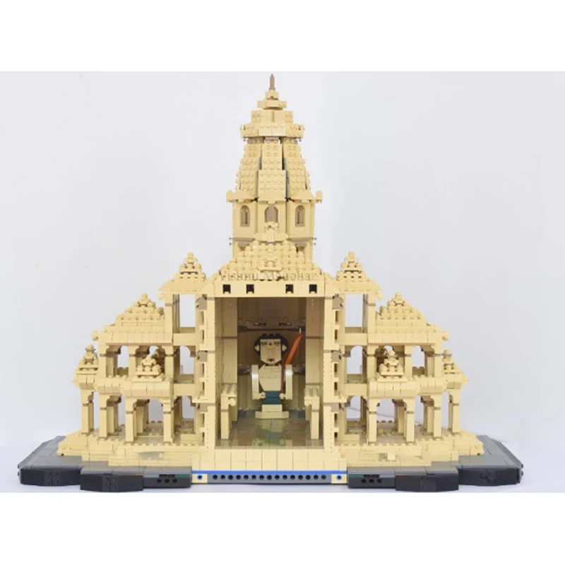 Exquisite New Product MOC Building Blocks Medieval Street View Model Ram Temple Modular Design Puzzle Toy DIY Assembly