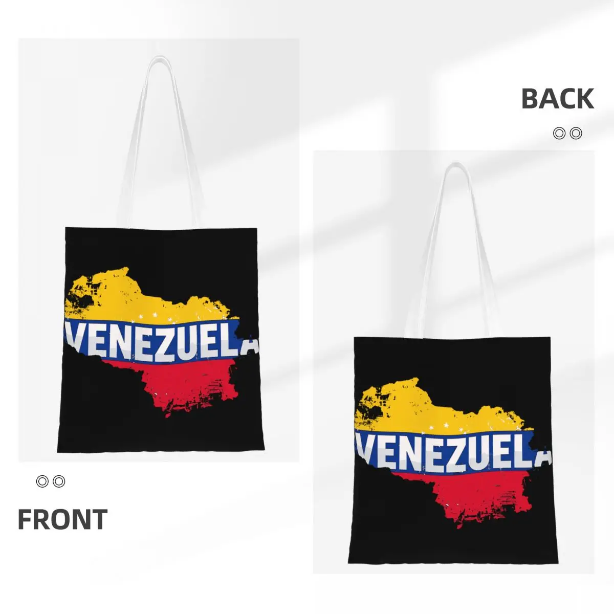 Venezuela Shopper Bag Beach Handbags Student Custom Shopping Bags Cool Polyester Tote Bag