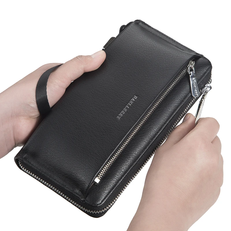 Baellerry Neue Herren-Geldbörse, tragbare Handgelenktasche, große Aufbewahrungstasche, das perfekte Geschenk für Geschäftsleute. – Detail 1