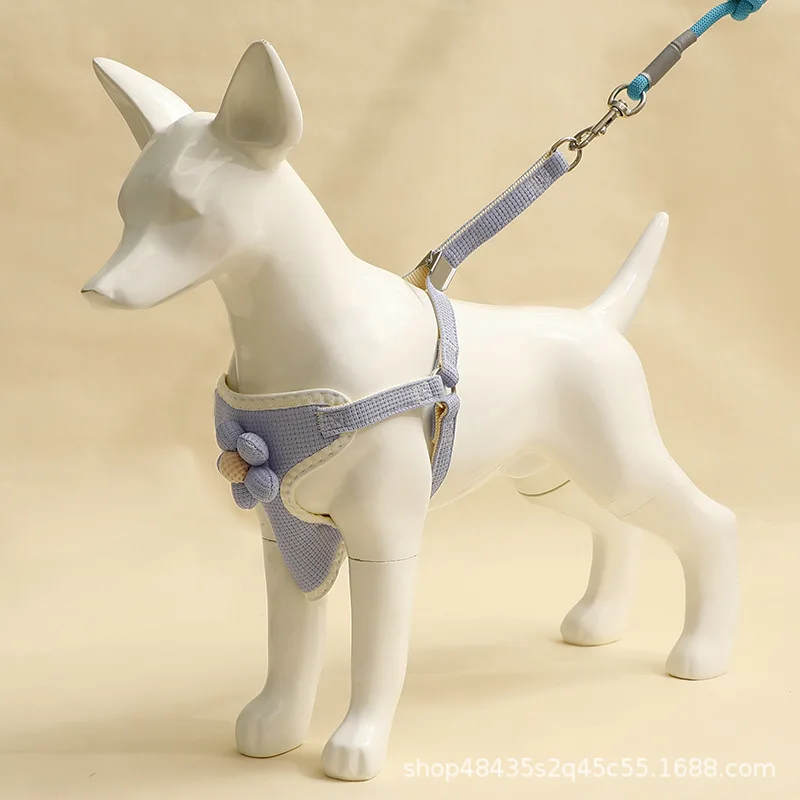 

Reflective Puppy Anti-Escape Durable Pet Walking Lightweight Adjustable Dog Harness Harness Leash No-Pull Collar Clip Waterproof