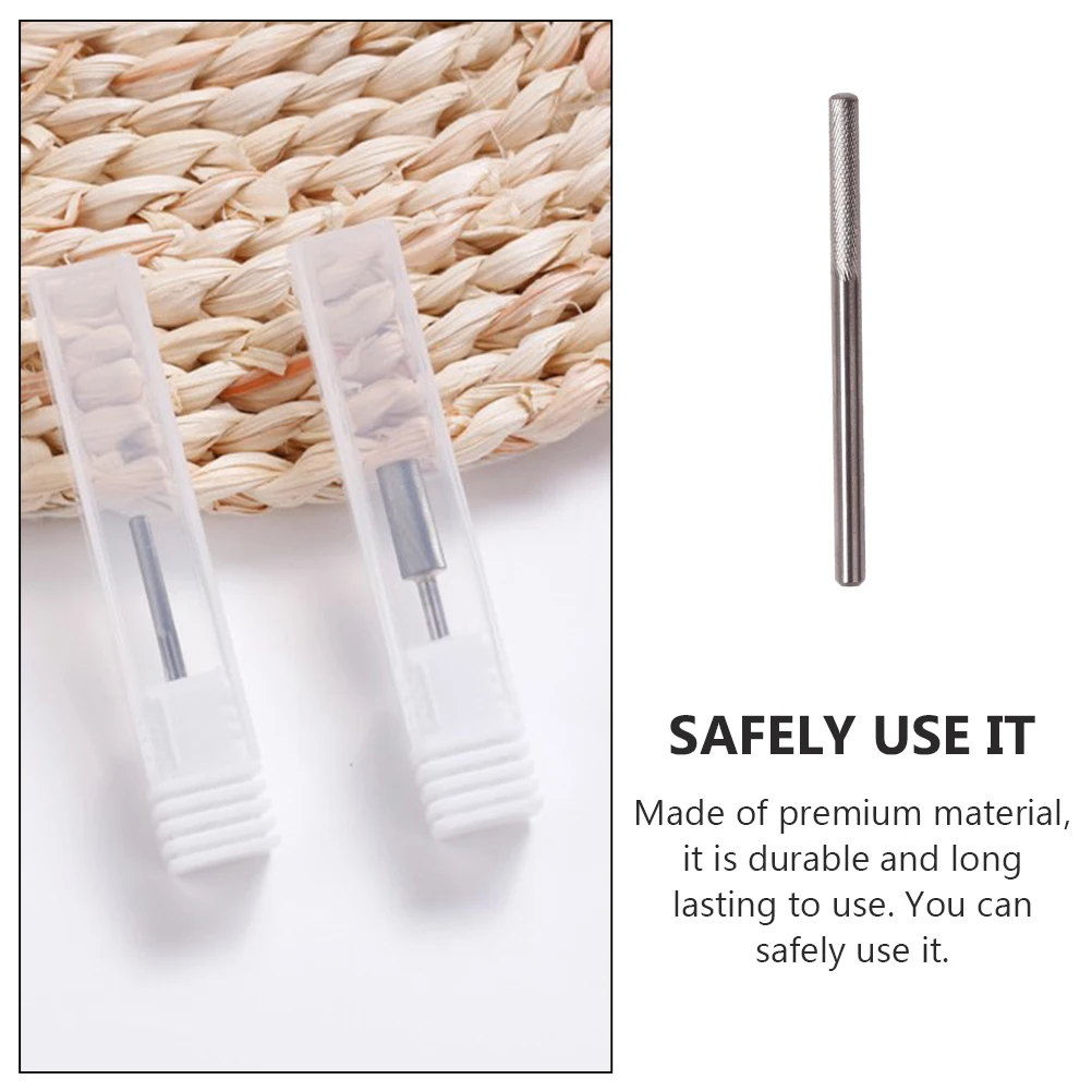 1 قطعة التنغستن الصلب مسمار رأس مطحنة مانيكير لقمة ثقب ل مطحنة كهربائية أظافر صناعية طبيعية تلميع أداة مجموعة مسمار #5