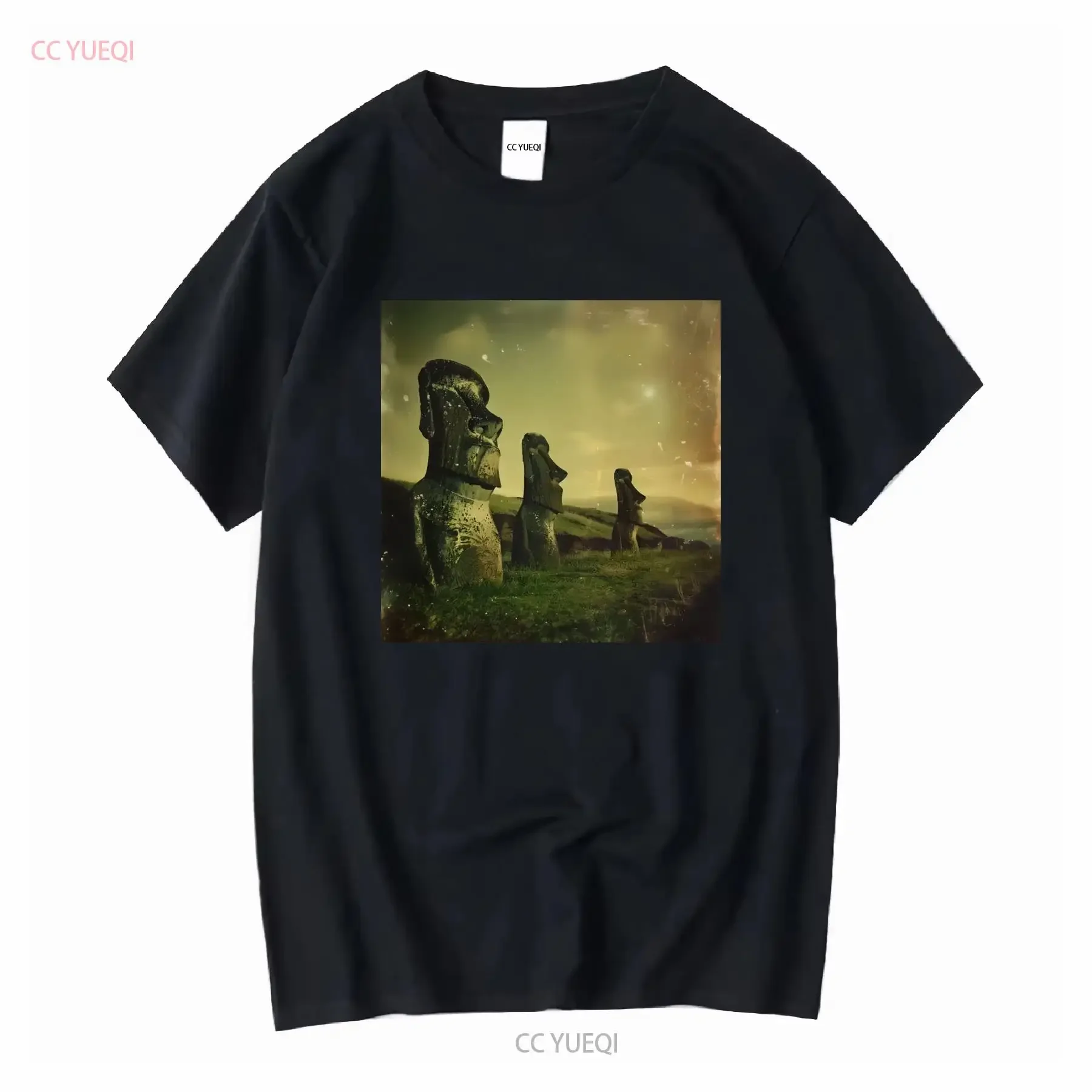 Easter Island Heads T Shirt Moai Statue Rapa Nui Historical Ancient Souvenir Polynesian Heritage long or short sleeves vintage