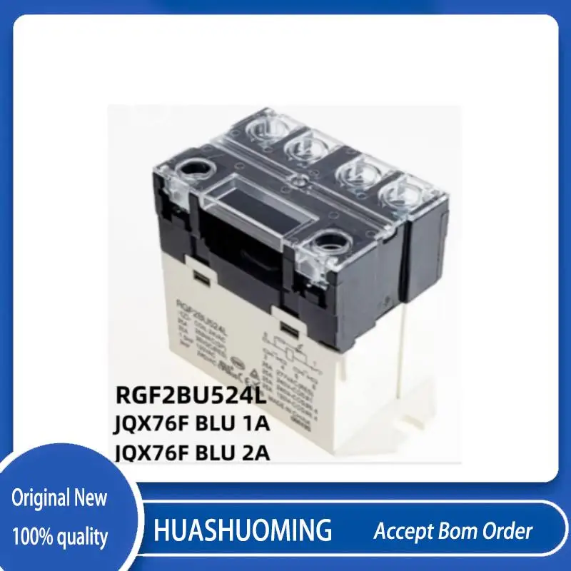 NeW 1PCS/LoT   RGF2BU524L  JQX-76F-BLU-2A  JQX-76F-BLU 1A   JQX-76F-BLU-2A-24VAC   JQX 6F BLU 2A  AC24V  24VDC  220VAC  400VAC