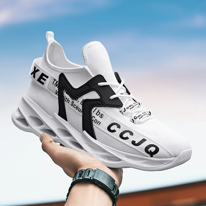 

Summer Men Running Sneakers Lightweight Sport Shoes Classical Mesh Breathable Casual Shoes Fashion Athletic Anti Slip Sneakers
