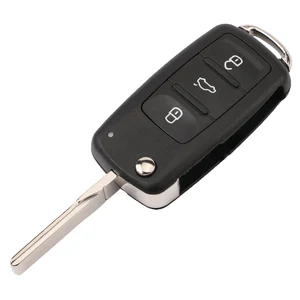 Jingyuqin Remote Key 3BT 434MHz ID48 Chip für VW Volkswagen Golf Passat Tiguan Jetta Beetle Skoda Sitzwagen 5K 0837202 Anzeigen 6 Hauptverkaufsschlüsselauto Volkswagen - №4