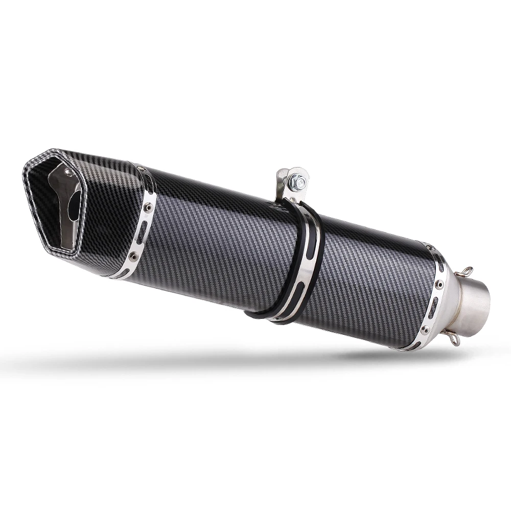 

SXLL MT03 PCX XMAX FZ6 Z900 Ninja400 Ninja250 Motorcycle Universal 51mm Exhaust Pipe Stainless Steel Exhaust Silenciador