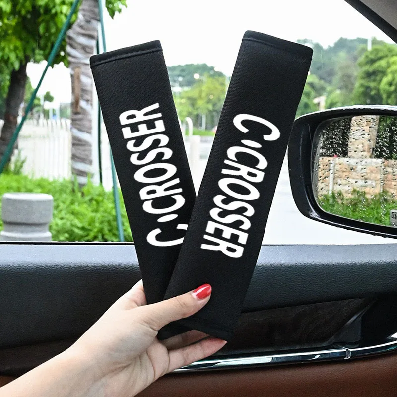 

Car Styling Seat Belt Cover Seatbelt Shoulder Strap Protector Pads For Citroen C-CROSSER CCROSSER Auto Accessories