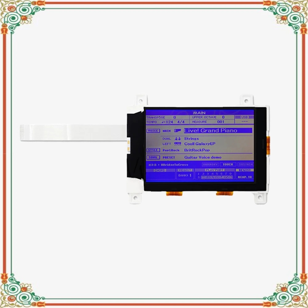 LCD Display Screen for YAMAHA DGX520 DGX620 DGX630 DGX640 Yamaha PSR-S500 PSR-S550 PSR-S650 PSR-S670 MM6 MM8 H3574YD Replacement