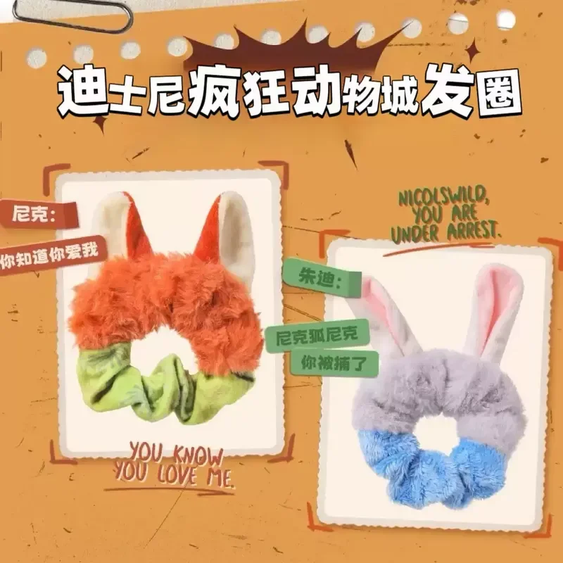 Disney Zootopia Nick en Judy verstelbare hoofdband schattige Judy pluche hoofdband speelse Nick haaraccessoire verjaardag vakantiecadeau