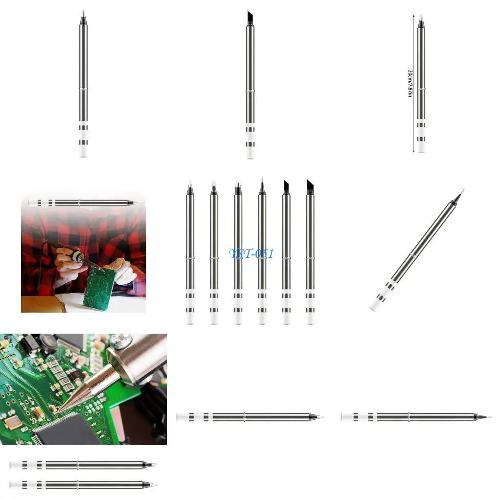 

E15A Thin Soldering Iron Tip Ergonomic Solder Tip For Exact Welding Components