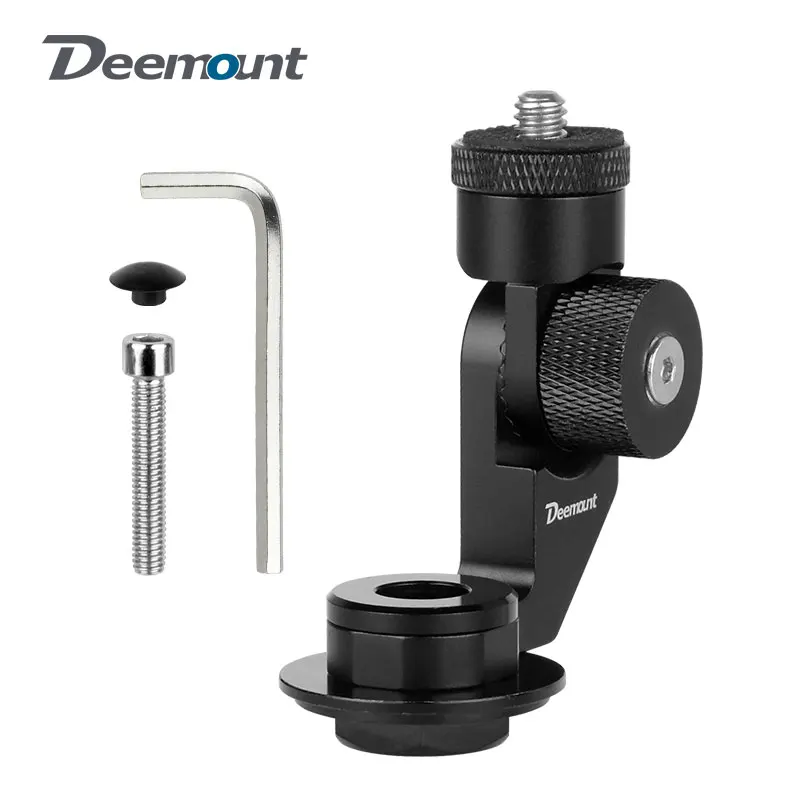 

Deemount Bicycle Fork Stem Top Cap Computer Stand 180-degree Adjustable Headlight Holder for Gopro Sports Camera 360 Insta Parts