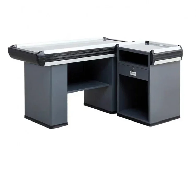 Steel grocery checkout page checkout counter for sale