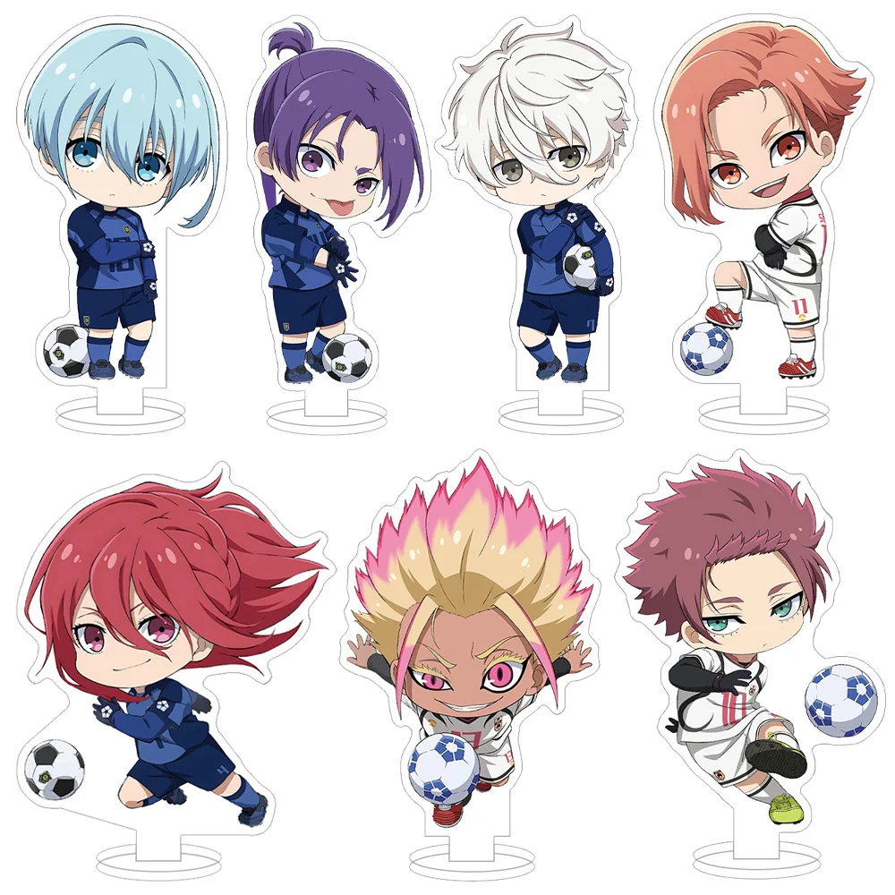 Blue lock football TV Anime Rin Itoshi You Hiori Sae Itoshi Ryusei Shidou NEW cute  Acrylic stand Toy desk ornament holiday gift