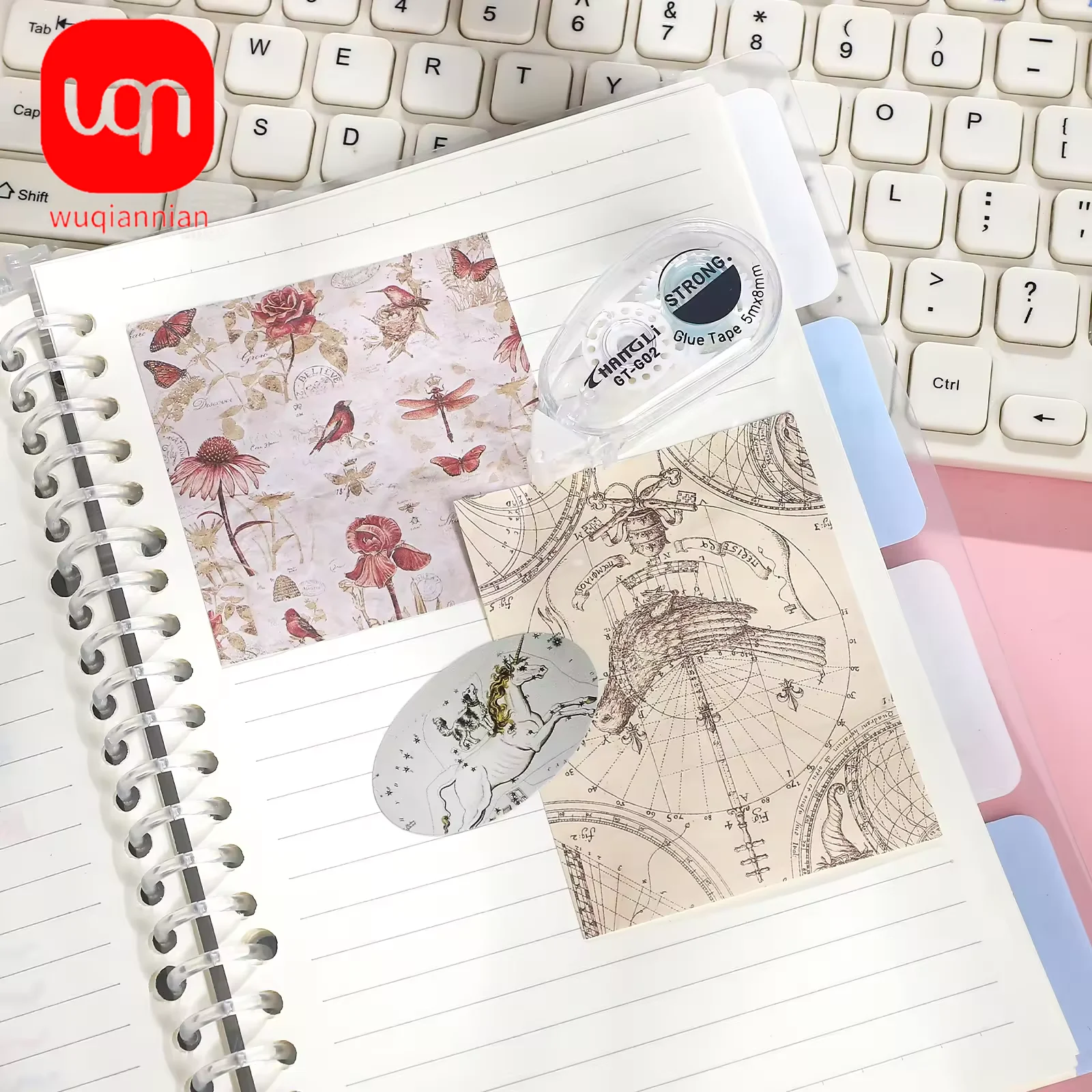 WQN-4PCS/SET Multi-functional Transparent Double-Sided Tape High Appearance Level Strong Hand Account Dot Glue School And Office