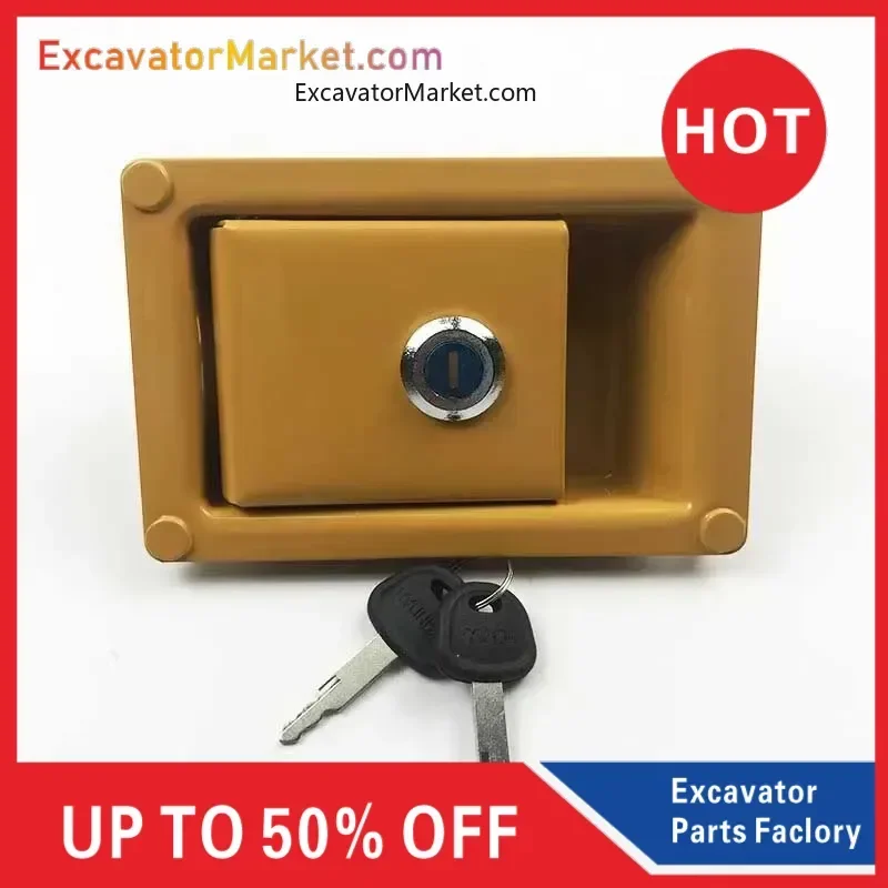 For excavator Excavator accessories for Hitachi ZAX side door lock side cover lock hydraulic pump door lock