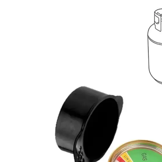Pressure Gauge Adapter POL Converter Outdoor Grilling Gas Adapter Integrated Pressure Gauge Quick-connect Fitting