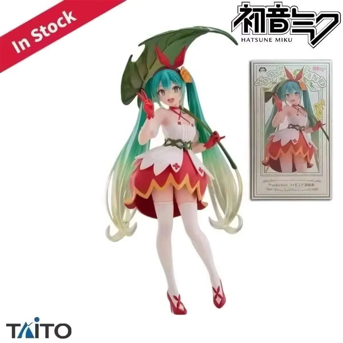 

Оригинальная подлинная Taito, предварительно окрашенная серия Хацунэ Мику в стране чудес, персонажи Пиапро, Хацунэ Мику, клецка H = 200 мм, модель фигурки