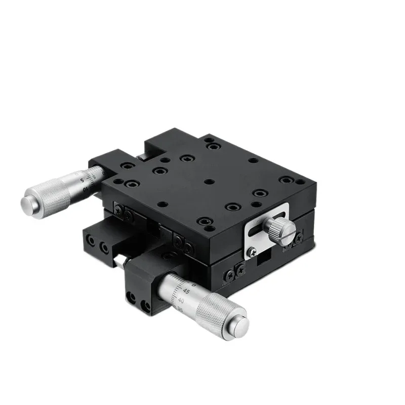High Precision XY Cross Roller Thin Manual Displacement Stage LY40/50/60/90-LM/CM/RM Industrial Optical Lab Fine Adjustment