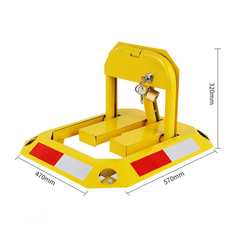 Opvouwbare parkeerbarrière Auto-grondslot Parkeerplaatsvergrendeling Parkeerstapel Parkeerslot Autostopper Verdikt om botsingen te voorkomen