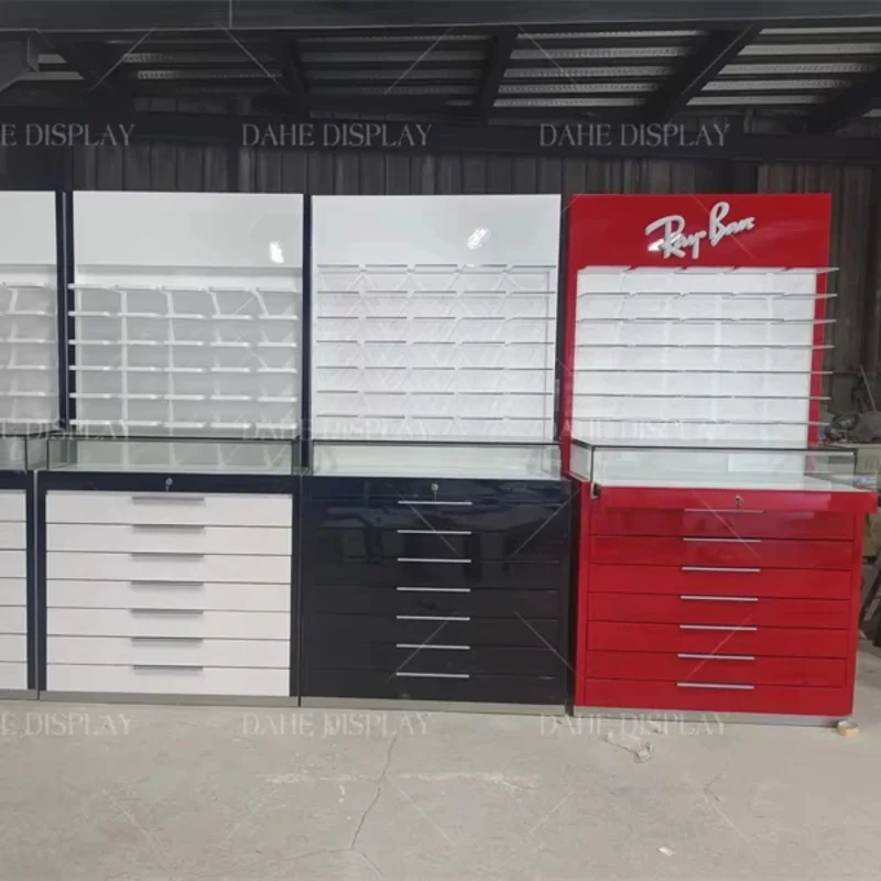 

Customize.Glasses Display Stand Showcase with Light Optical Cabinet Sunglasses Display Rack Glasses Store Luxury Eyewear Cab